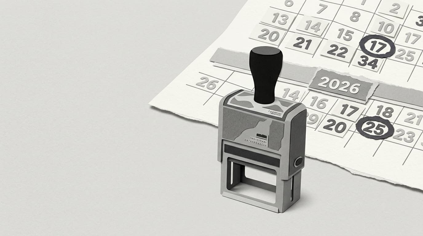 Összefoglaló az egyéni vállalkozók 2026-os adóbevallási kötelezettségeiről, az éves 25SZJA és negyedéves 58-as nyomtatványok benyújtásáról, valamint a szünetelés és megszüntetés szabályairól.